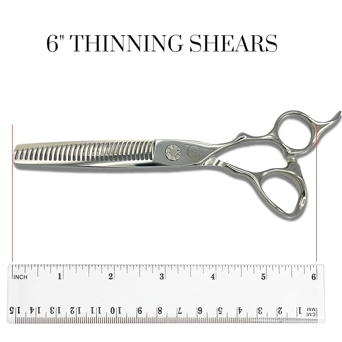 Set of Professional Hair Cutting Scissors in VG-10 Japan Steel - Includes Hair Cutting Scissors, Thinning Shears and Leather Case - Heritage for Pro's (5.5 Inch)