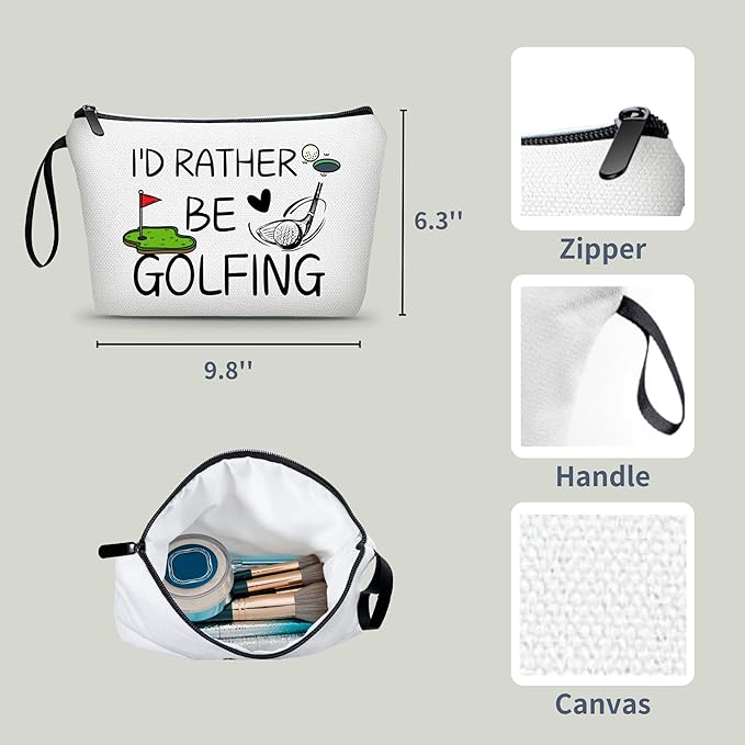 Golf Gifts,Golf Balls for Women,Small Golf Bag,Golf Ball Bag,Purse Makeup Bag,Cosmetic Bag for Purse,Birthday Gifts for Friends Female,Gifts for Golfers,Golf Accessories,Christmas