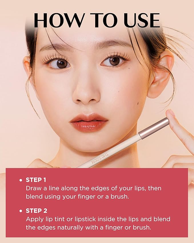 THESAEM Cover Perfection Lip Pencil - Slim, Easy-Blend & Overlip Makeup, Creamy Matte Lip Liner, Long-Lasting with Built-In Sharpener (06 Oat)