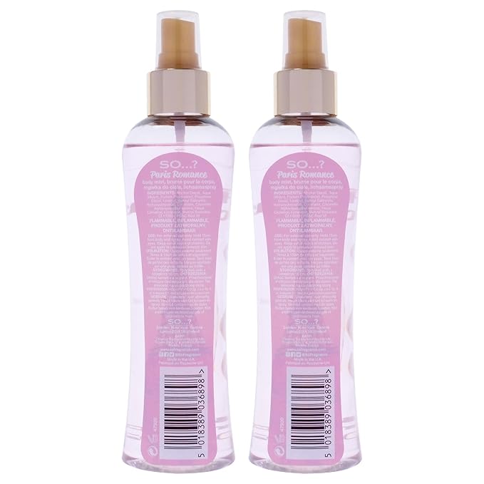 So...? Paris Romance Body Mist for Women - 6.9 oz Body Mist - Pack of 2