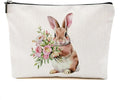 Cute Bunny Makeup Bag Bunny Gifts Cosmetic Bag Bunnies Themed Gifts for Women Girls Friend Daughter Rabbit Lovers Gifts Travel Organizer Zipper Pouch Christmas Birthday Friendship Easter Gifts