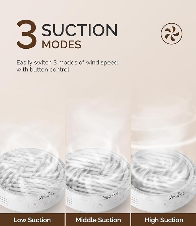 MelodySusie Cordless Nail Dust Collector,SProR 3500RPM Rechargeable Button Control Vacuum Fan Dust Extractor with Reusable Filter for Mobile Nail Tech, Salon & Home