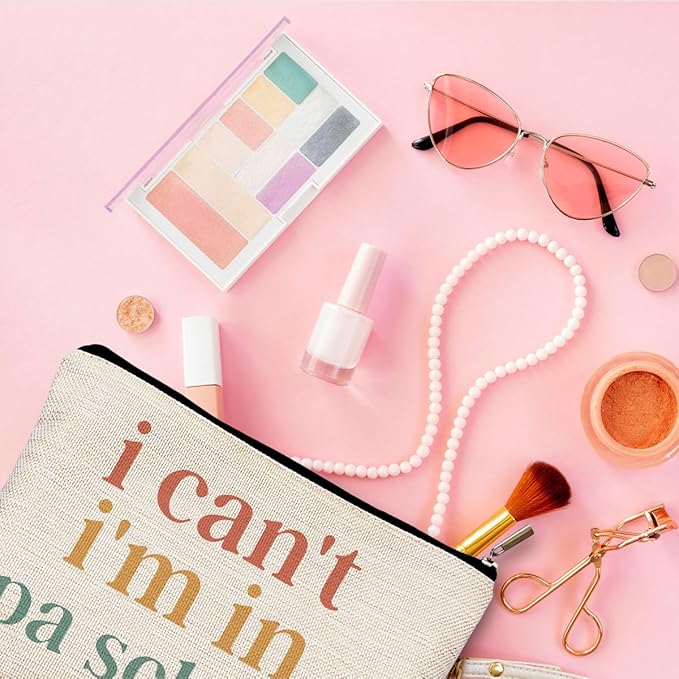 Physician Assistant Gifts for Women, Physician Assistant Makeup Bag, Physician Assistant PA Week Gifts, Medical Assistant Gifts, I Can't I'm in PA School Funny Cosmetic Bag Toiletry Bag