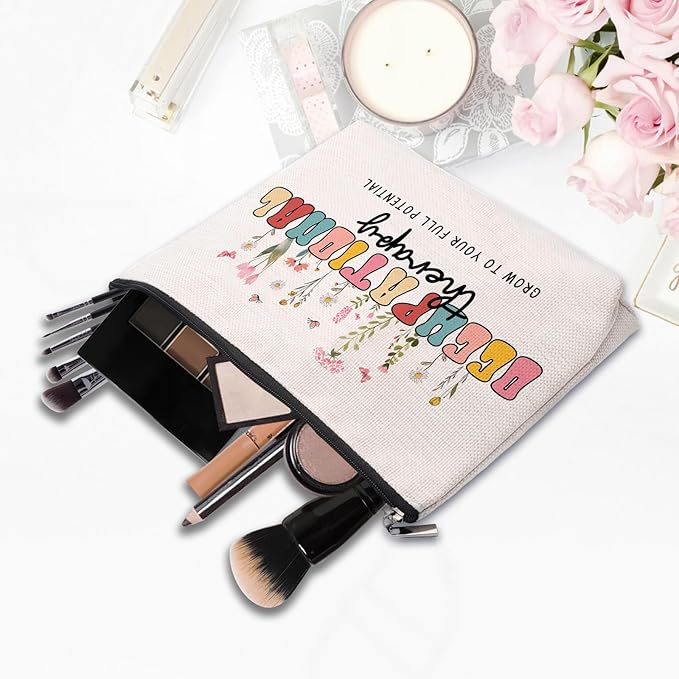 Occupational Therapy Gifts Makeup Bag, Gifts For Occupational Therapists, Ot Gifts, Boho Therapist Occupational Therapy Makeup Cosmetic Bag Zipper Pouch Travel Toiletry
