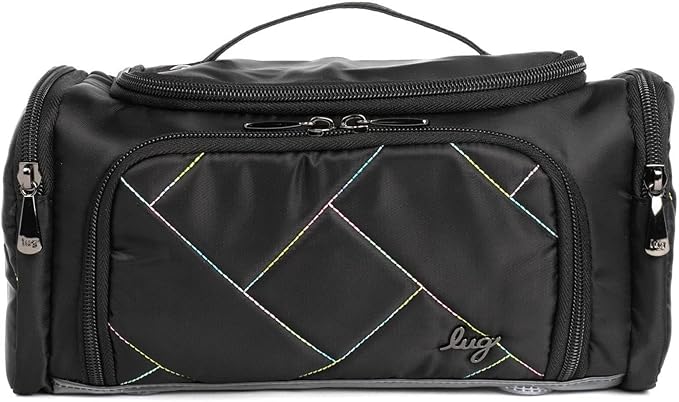 Lug Trolley Medium Cosmetic Case, BLACK ICEPOP STITCH