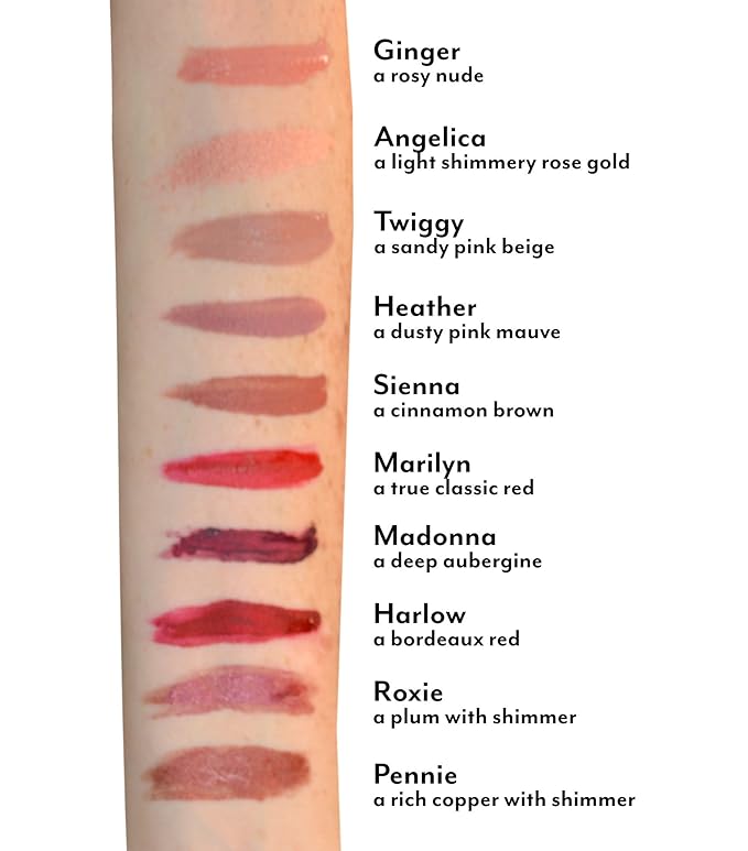 Mommy Makeup Stay Put Matte Lip Cream - Kiss-proof, Transfer-proof, Waterproof, Long Lasting Lipstick - Non-Drying Formula Infused with Vitamin E (Roxie)