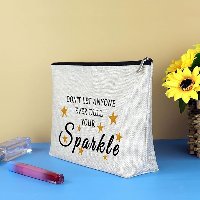Inspirational Gifts for Best Friend Makeup Bag Motivational Gift Birthday Christmas Graduation Gifts for Daughter Best Friend BFF Bestie Sister Boss Wife Teacher Nurse Her Travel Cosmetic Bag