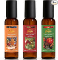 Linen and Room Spray, Fir & Cedar, Gingerbread, Christmas Apple, Long-Lasting Air Freshener for Home, Bedding, Concentrated Room Fragrance Spray, Odor Eliminator, 3 x 4.06 fl oz