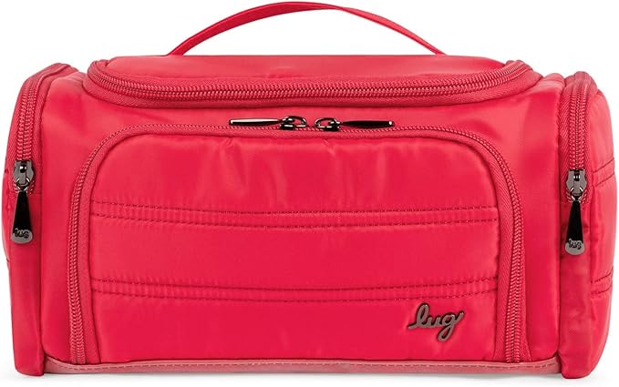Lug Trolley Medium Cosmetic Case, RED