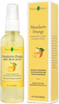 Mandarin Orange Linen and Room Spray, Natural Air Freshener Made with Pure Mandarin Essential Oil, Pillow Spray, Odor Eliminator