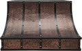 CT Copper Tailor Sloped Copper Vent Hood Wall Mount, 1260 CFM Exhaust Fan by CTCopperTailor