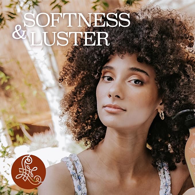 Luseta Shampoo and Conditioner Set for Hair with Turmeric & Collagen, Hair Thickening Volumizing Shampoo for Thin or Oil Hair, Sulfate and Parabens Free 2x16.9Oz