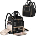 Large Makeup Backpack with 3 Clear Makeup Bags, Double Layers Professional Makeup Travel Case with Brushes Storage Section for Makeup Artists