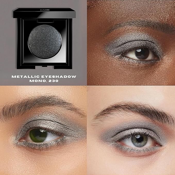 GA-DE Velveteen Metallic Eyeshadow Mono, 230 - Pearl Infused, Shimmer Eye Makeup - Silky-Soft, Densely Pigmented, Seamless Blend - 0.105 oz