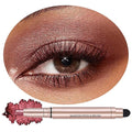 Eyeshadow Stick Makeup, Highlighter Cream Eye Shadow Pencil, Waterproof Hypoallergenic Long Lasting Matte Crayon, Glitter Primer Palette Shimmer Eyeliner Pen, Brownish Red