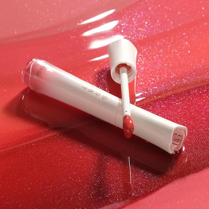 FLORASIS Celestial Luster Lip Gloss Smooth Lipstick Lips Color (04 Cherry Glaze)