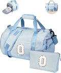 Teen Girl Gifts Trendy Stuff, Girls Travel Duffle Bag, Kids Initial Overnight Bags with Shoe Compartment, Customized Weekender Bag with Makeup Pouch, Gift for Daughter Niece (Letter O)