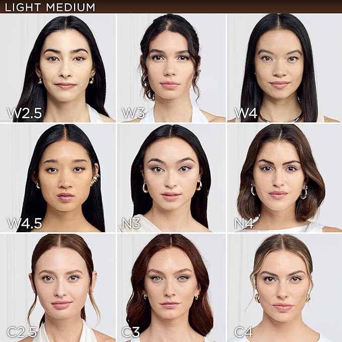 L'Oreal Paris True Match Super-Blendable Foundation, Medium Coverage Liquid Foundation Makeup, N4, Light Medium, 1 Fl Oz