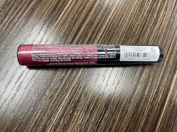 Palladio Lip Gloss, Champagne, Non-Sticky, Contains Vitamin E and Aloe, Offers Intense Color and Moisturization, Minimizes Lip Wrinkles, Softens Lips with Beautiful Shiny Finish, Facet Diamond