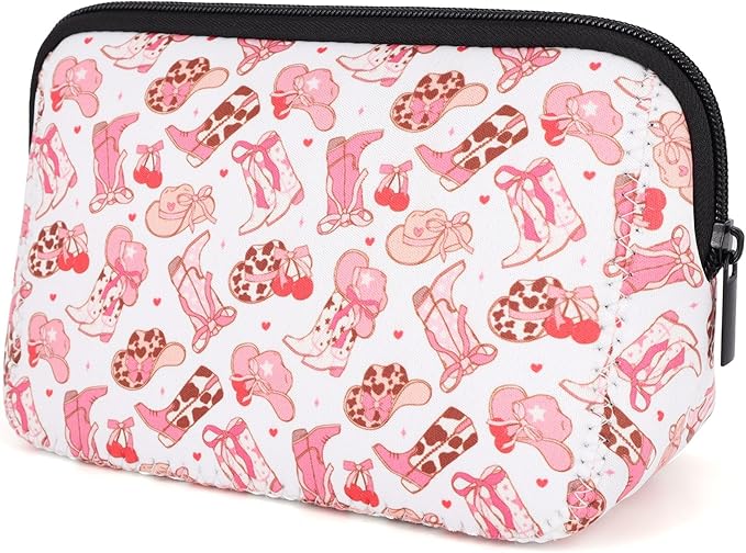 Cosmetic Bag Waterproof Neoprene Zipper Pouch Travel Portable Toiletry Makeup Bags Organizer Case for Women and Girls