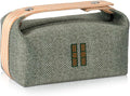 Fashion Makeup Bag for Women, Orange Red Canvas Make up Travel Bag, Hanging Cosmetic Bag Organizer for Wome