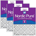 Nordic Pure 12x24x1 Pleated MERV 8 Air Filters 3 Pack by NordicPure