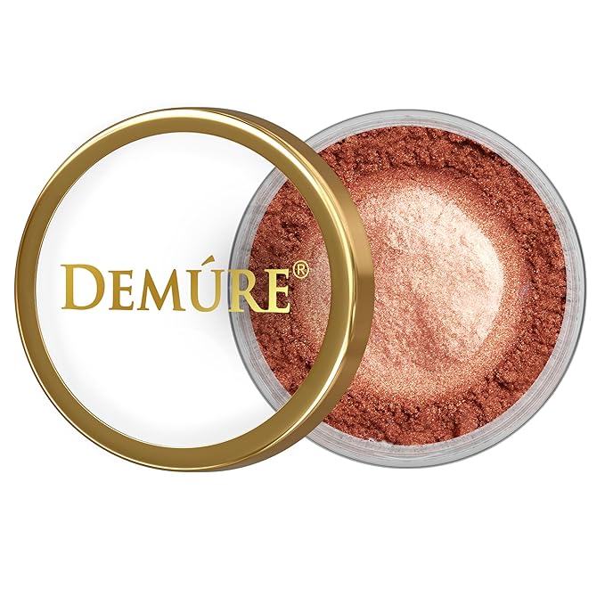 Demure Mineral Make Up (Sienna) Eye Shadow, Shimmer Eyeshadow, Loose Powder, Glitter Eyeshadow, Eye Makeup, Professional Makeup
