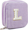 Monogram Cute Cosmetic Bag Travel Bag - Large Makeup Bag Make Up Bag Cosmetic Bag Personalized Daughter Sister Gifts for Women Her Bridesmaid Gift Preppy Makeup Bag Gifts