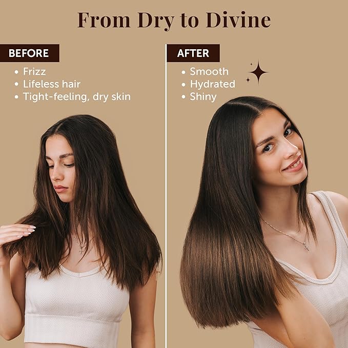 Dubai Premium Elixir - Moroccan Hair Oil & Body Serum for Dry Hair & Skin - Moroccan Argan Oil, 100 mL (3.38 Fl Oz)