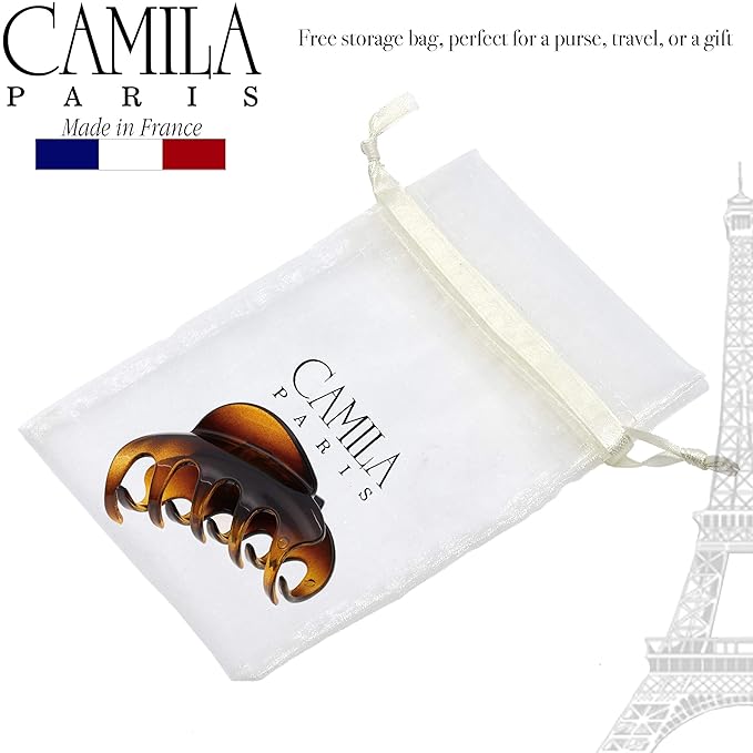 Camila Paris CP2369 French Hair Clip for Women for Thick Hair for Long Curly Wavy Hair, Large, Girls Hair Claw Clips Jaw Styling Hair Accessories for Women, Strong Hold No Slip Grip, Made in France
