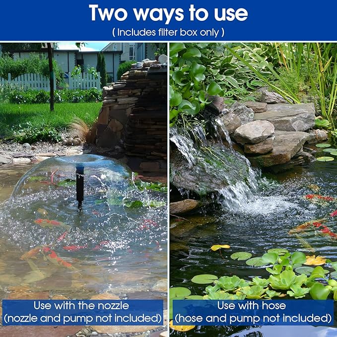 Antfraer Pond Filter Box, Outdoor Water Garden Filter Case - Image 6