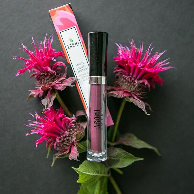 Aromi Marsala Matte Liquid Lipstick | Rosy Burgundy, Pink Maroon Lip Color, Long-lasting, Vegan, Cruelty-free, Waterproof, Handmade (Sweet Marsala)