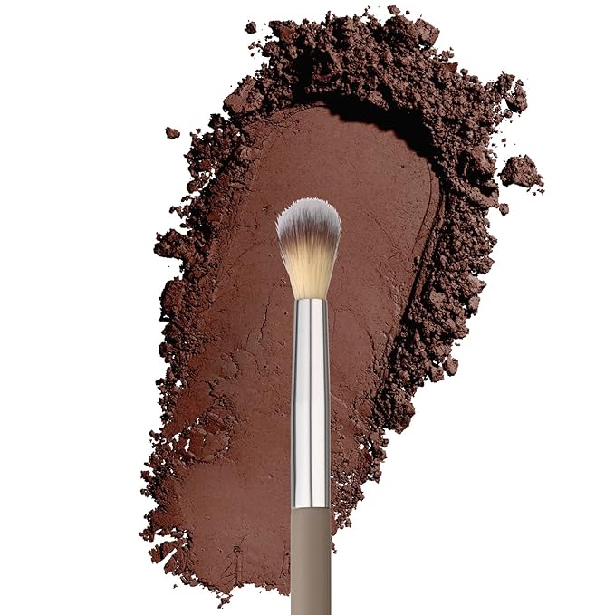 Sandstone Soft Collection Makeup Brush - Professional Premium Blending brush for applying and blending eyeshadow. Ultra soft bristles and easy to use. Vegan Makeup brush for all skin types