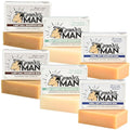 Grown Ass Man Co. - Solid Shampoo Bar Rich Lather 3 in 1: Hair, Beard & Body Wash - Plastic Free & Eco-Friendly, Natural & Organic Clean for All Hair Types, 4oz Bar (Variety, 6-Pack)