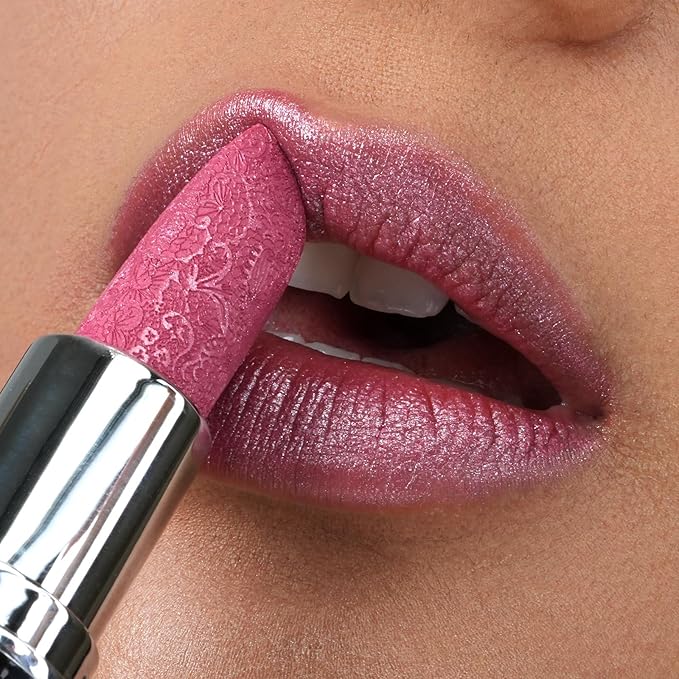 Anglicolor Glitter Pink Lipstick,High Impact Lipcolor,Lightweight Hydrating Formula Smooth and Non-Sticky,Metallic Lipstick For Women,Full-Coverage Lip Color (11 HIP & HIPPIE, 4g)