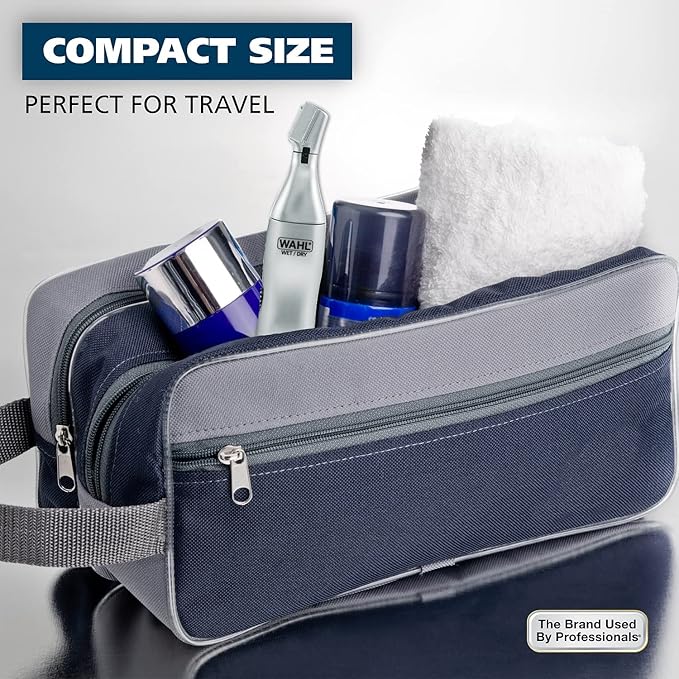 Wahl Men’s Nose Hair Trimmer, for Eyebrows, Neckline, Nose & Ear Hair, Precision Detail Trimming with Interchangeable Heads, Battery Included - Model 5545-400