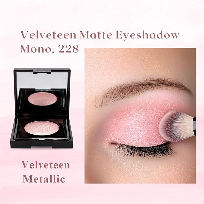 GA-DE Velveteen Metallic Eyeshadow Mono, 223 - Pearl Infused, Shimmer Eye Makeup - Silky-Soft, Densely Pigmented, Seamless Blend - 0.105 oz