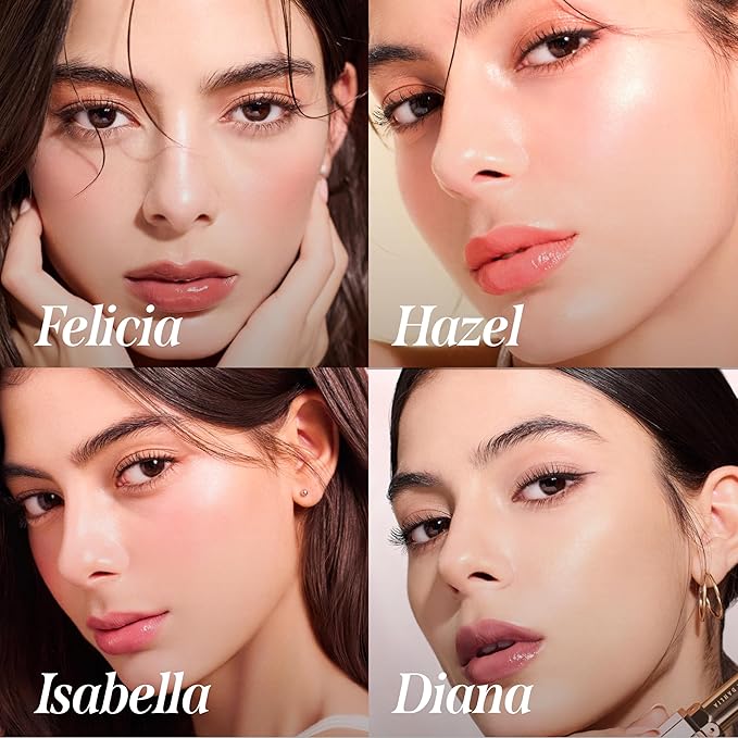 DEARDAHLIA Lip Paradise Sensual Lip Glow (Emily) - Weightless Hydrating Vegan Lipstick with Glossy Finish, Natural Radiant Glow & Shea Butter Nourishment. 0.11 oz