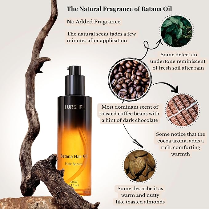Batana Oil hair Serum - Leave-in No Rinse Treatment for Deep Hydration & Nourishment,Frizz Control, Split End Repair, adds Shine, Ideal Solution for Damaged & Dry Hair, (3.4 fl oz)
