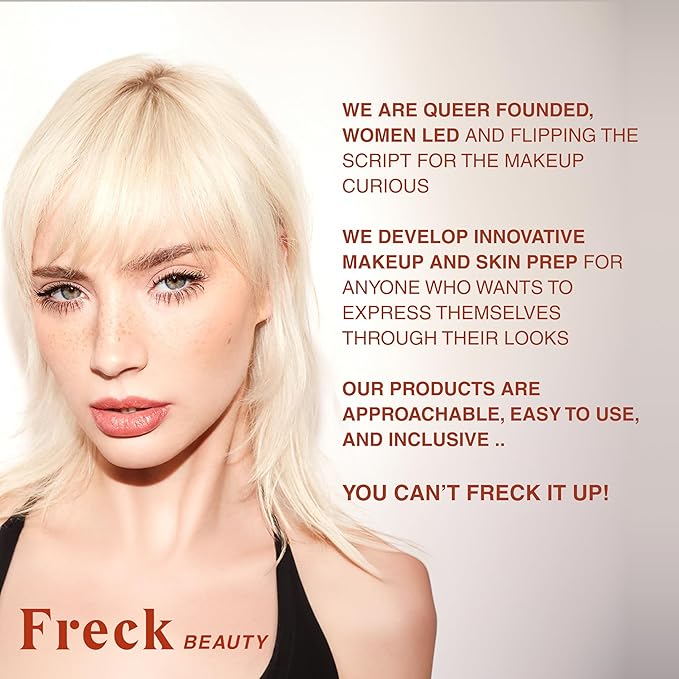 Freck Beauty CHEEKSLIME Lip & Cheek Tint - Liquid Cream Blush, High Impact Pigments, Blends Seamlessly, Dries Down to Natural Flush for All Skin Tones | BIG THRILLS (Warm Deep Rose)