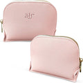 Small Makeup Bag For Purse - Elegant & Compact Cosmetic Pouch For On-The-Go Beauty - Travel Essentials (Gray) - (Pink)