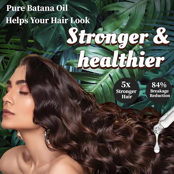 Batana Oil for Hair Growth, 100% Organic Batana Oil from Honduras with Rosemary, Enhances Hair & Skin Radiance Nourishment, Reduce Hair Loss, Batana Hair Oil for Women and Ma, 30ml / 1 Fl Oz (2)