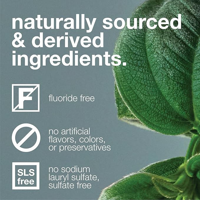 Davids Hydroxi Fluoride Free Nano Hydroxyapatite Toothpaste for Remineralizing Enamel & Sensitive Relief, Whitening, Antiplaque, SLS Free, Natural Peppermint, 5.25oz, Made in USA (3 Pack)