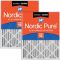 Nordic Pure 20x25x4 Pleated Air Filters MERV 15 Plus Carbon 2 Pack by NordicPure