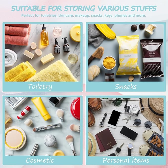 2 Pcs Pool Bag Cosmetic Makeup Bag with Chenille Letter Patch, Clear Pouch PVC Organizer Purse, Waterproof Travel Beach Bag, Portable Toiletry Storage Bag