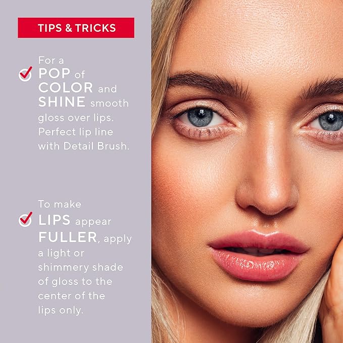 Mirabella - Luxe Advanced Formula Lip Gloss, Non-Sticky Hydrating Lip Glosses with Vegan Lanolin, Jojoba Oil & Vitamin E, Long-Lasting & Cruelty-Free Makeup, Sublime (Rich Purple Plum)