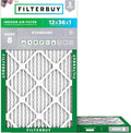 Filterbuy 12x36x1 Air Filter MERV 8 Essential Dust & Allergy Defense, by Filterbuy