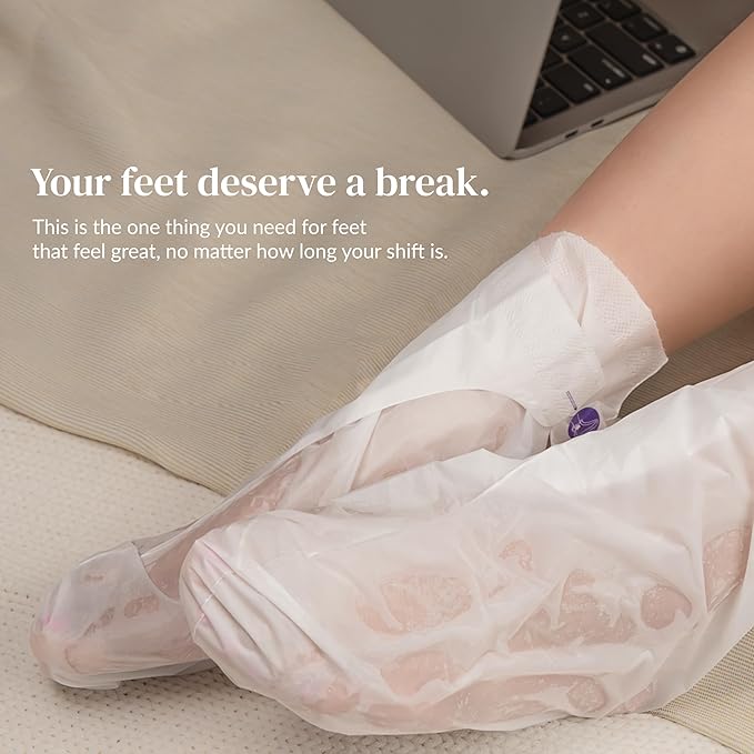 Epielle Hydrating Hand & Foot Masks for Dry, Overworked Skin, Self Care Gifts for Women, Spa Kit, Stocking Stuffers, Thanksgiving Essentials, 6 Moisturizing Gloves & 6 Moisturizing Socks