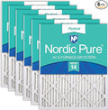 Nordic Pure 24x30x1 Pleated MERV 14 Air Filters 6 Pack by NordicPure