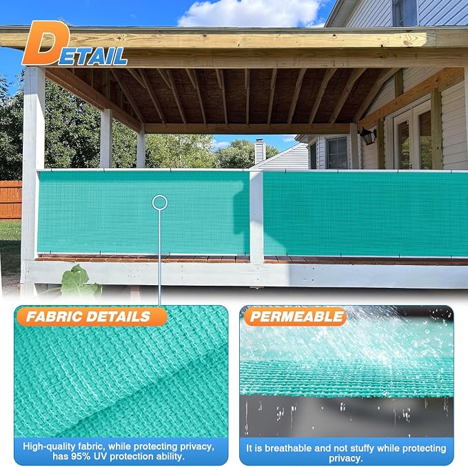 TANG Sun Shade Fabric Roll 8'x34' Shade Cloth - Image 4